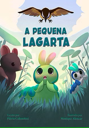 Capa do livro ‘A pequena lagarta’.